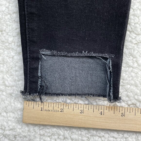 Lucky Brand Jeans Womens Sz 0/25 Black Ava Mid Rise Super Skinny Denim 26x27 - Picture 9 of 15